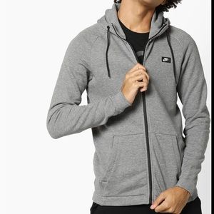 NIKE GRAY ZIP UP SWEATER XXL
